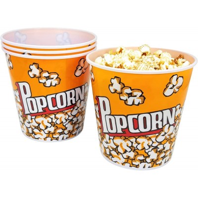 Set da 4 Secchio per Popcorn da 2,8 lt, in cartoncino