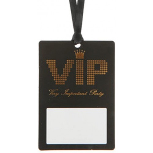 Set da 10 - Pass VIP con nastro ed etichetta, 7 cm x 10 cm