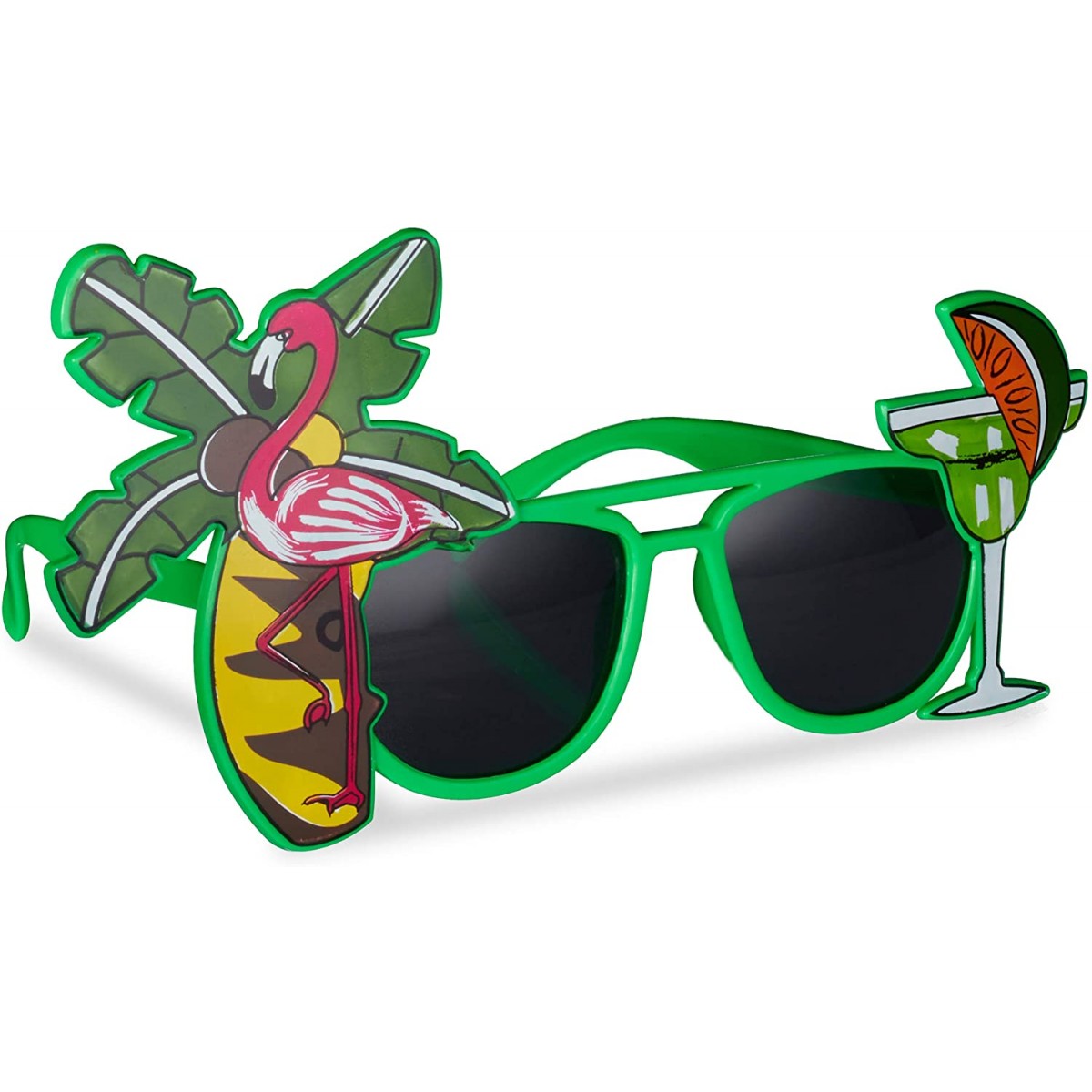 6 paia di occhiali da sole da festa luau divertenti hawaiani tropicali occhiali da vista per cocktail e feste… 
