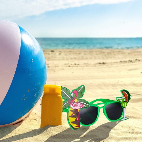 Greatangle novità Occhiali da Sole a Forma di Ananas Divertenti in Stile Hawaiano da Spiaggia Occhiali per Forniture per Eventi per Feste in Maschera 