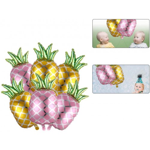 BESTOYARD Decorazioni Ananas di Carta per Hawaiano Festa Comleanno Anniversario 8 pezzi 20cm 