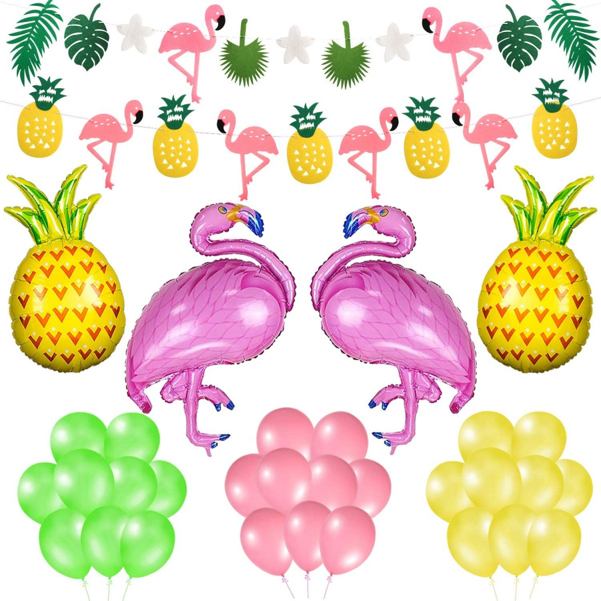 6pcs AerWo Colorful Paper Pineapple Honeycomb Jungle Party Favors Centrotavola da tavola per decorazioni per feste tropicali e forniture per feste a tema hawaiano 