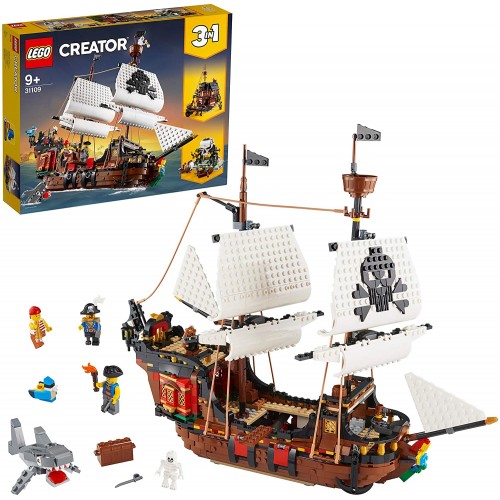 LEGO Creator Galeone dei Pirati, Isola del Teschio, 3 in 1
