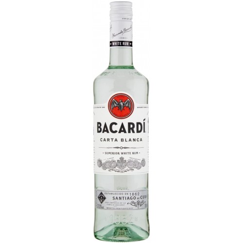 Rum Bacardi Carta Blanca, 700ml, per drink originali