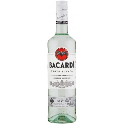 Rum Bacardi Carta Blanca, 700ml, per drink originali