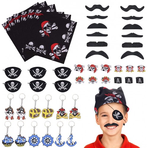 Set da 48 accessori Pirata per feste