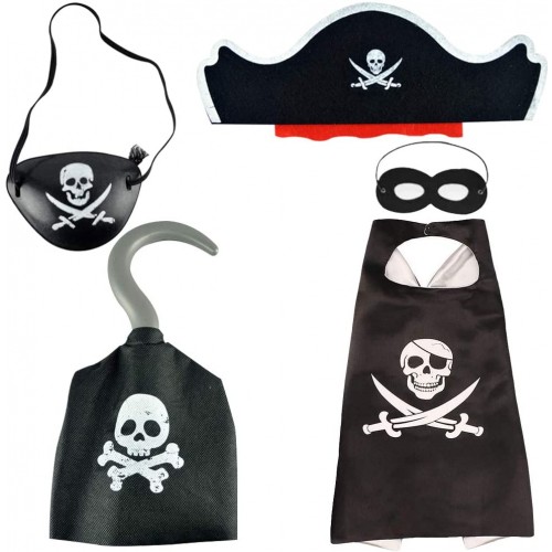 Costume da Pirata con 5 accessori, in PVC