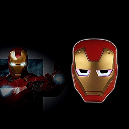 Maschera Iron Man - Adulti - Bambini - Travestimento - Carnevale - Halloween - cosplay - ottima qualità - idea regalo origina