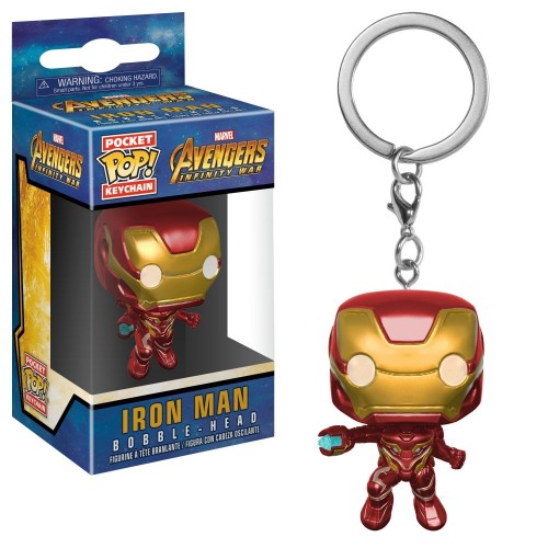 Funko- Pocket Pop Marvel Avengers Infinity War Iron Man Portachiavi, Multicolore, Standard, 27303-PDQ