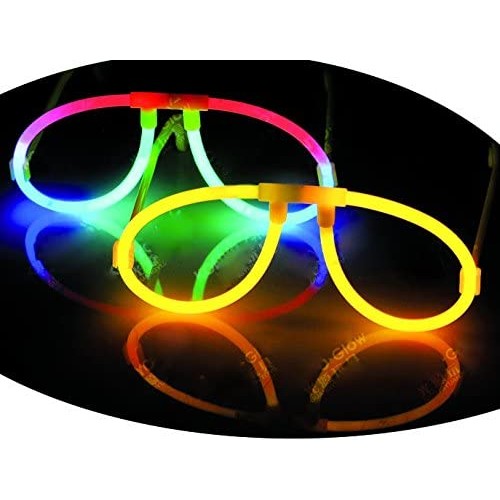 Kit da 10 occhiali Fluo Party, Occhiali Luminosi per Feste