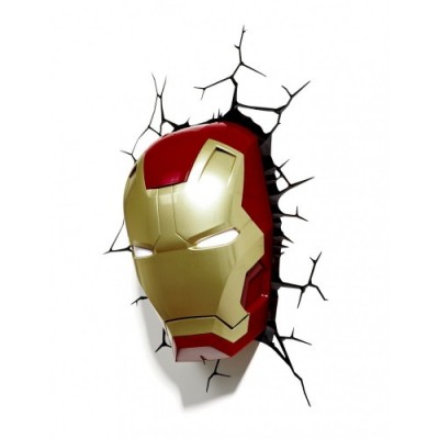 3D Light Fx Marvel Iron Man Mask 3D Deco LED da Parete Produzione sospesa 