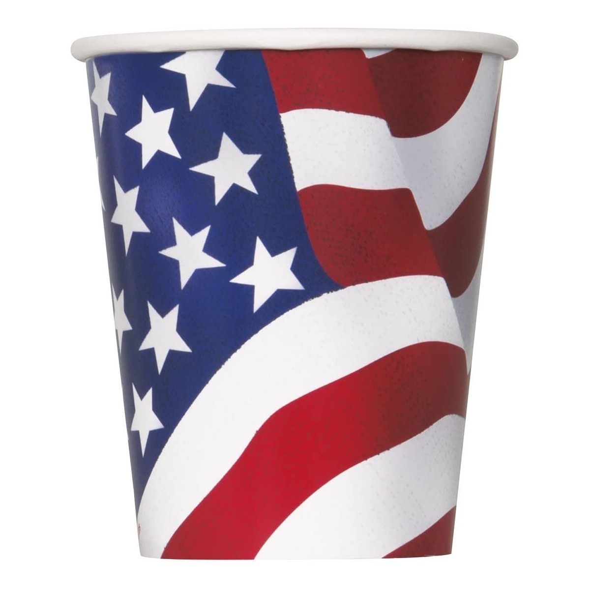 8 pezzi Amscan Bandiera americana Bicchieri di carta  266 ml per Compleanno Bambini 