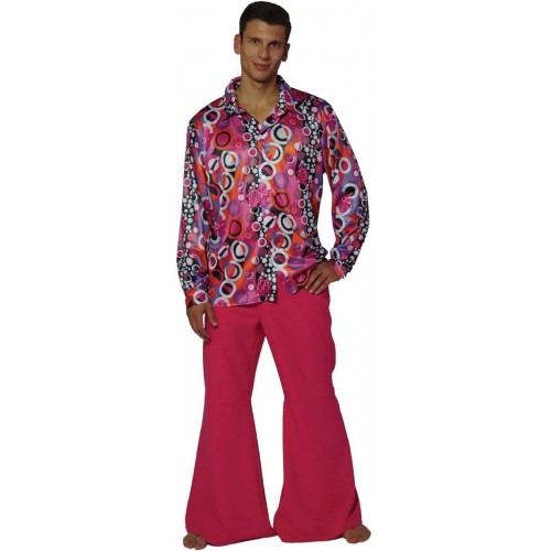 Costume Hippy anni 60 e 70, camicia e pantaloni a zampa