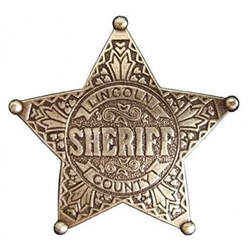 Stella dello sceriffo, travestimento Cowboy Western, da 7 cm