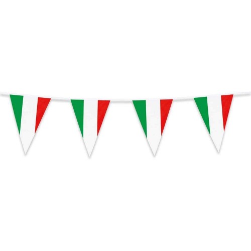 Bandierine tricolore Italia, accessorio per feste