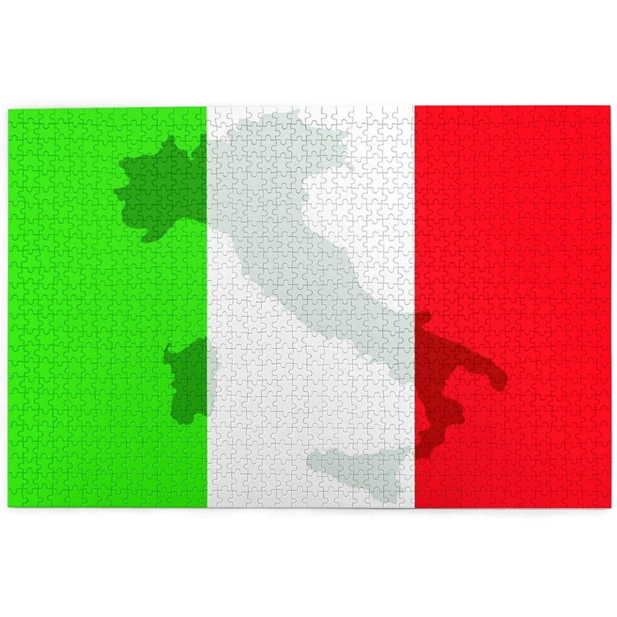 Puzzles Bandiera tricolore Italiana da 1000 Pezzi, 75 x 50cm, idea regalo