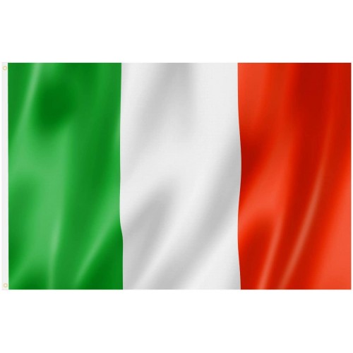 Bandiera Italiana con Anelli 90 x 150 cm, per eventi sportivi e Nazionali