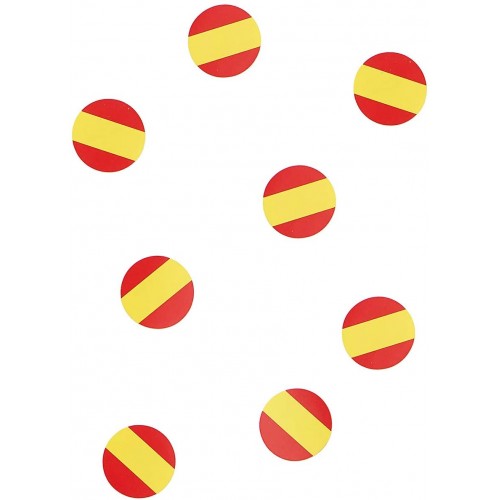 Set da 150 coriandoli bandiera Spagna, in cartoncino
