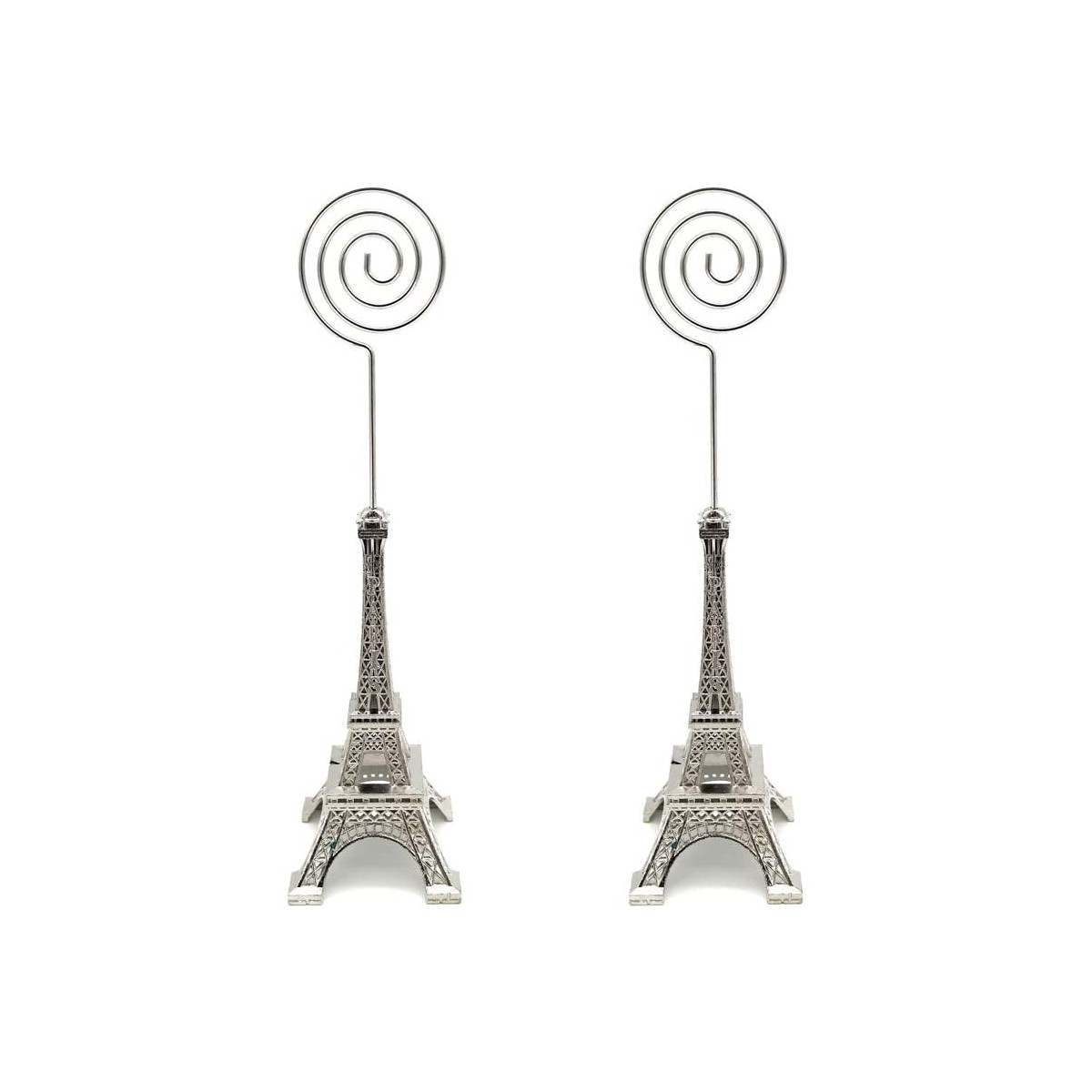 Kit 2 supporti per foto con Torre Eiffel, segnaposto, portabiglietti