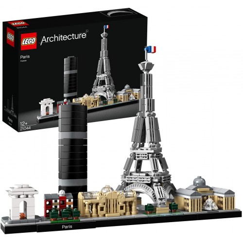 Set di costruzioni LEGO Architecture Parigi, con Torre Eiffel, Louvre