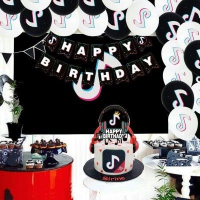 decorazione per torta colorata Crazy-M 12° compleanno decorazione per torta di compleanno ghirlanda di bandierine Happy Birthday 12 anni set per 12° compleanno 