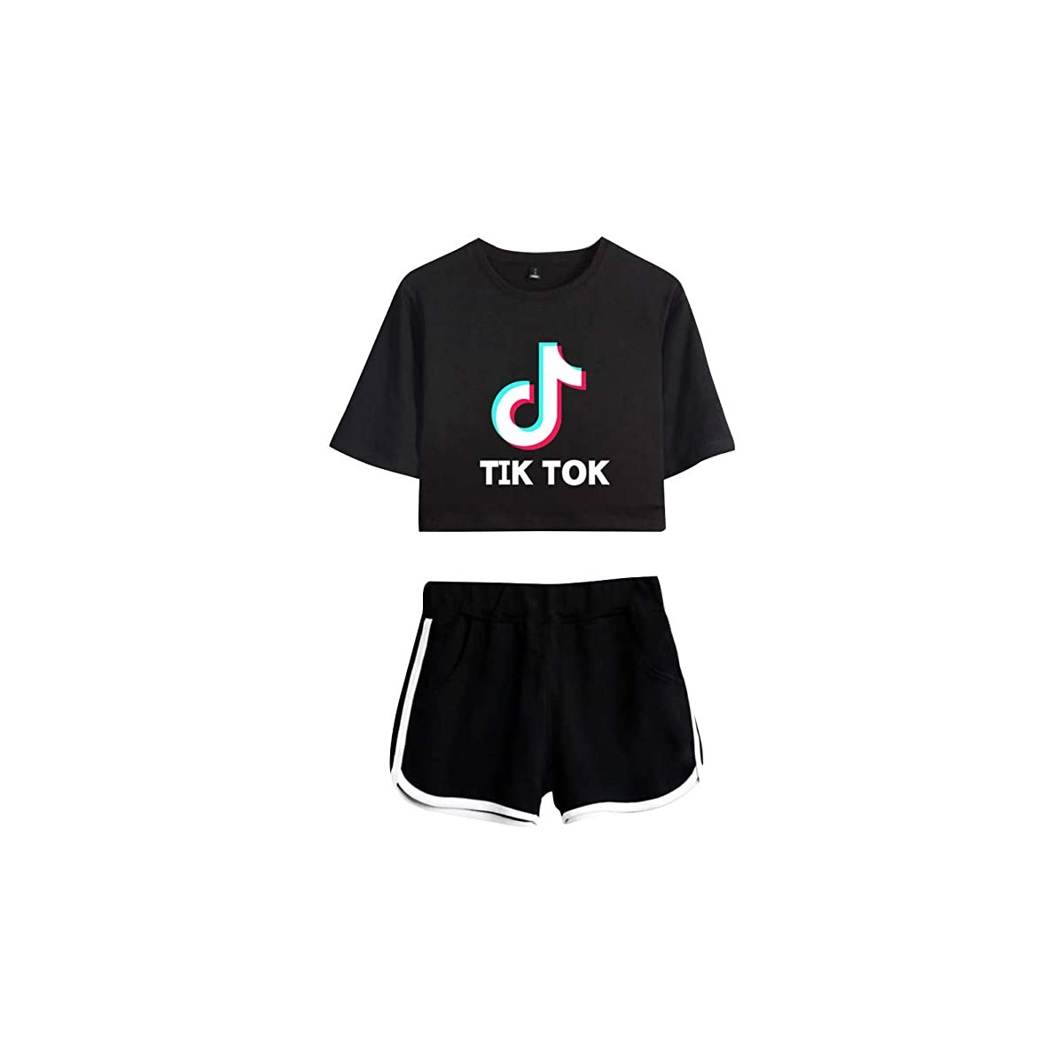 Tik Tok Bambini Tuta 2 Pezzi Set Abbigliamento Sportivo Cotone Felpe con Cappuccio e Pantaloni per Tik Tok Fans 
