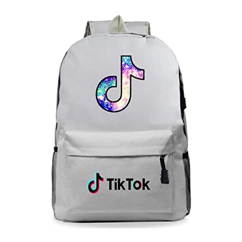 Zainetto scuola Tik Tok, argento, per bambini