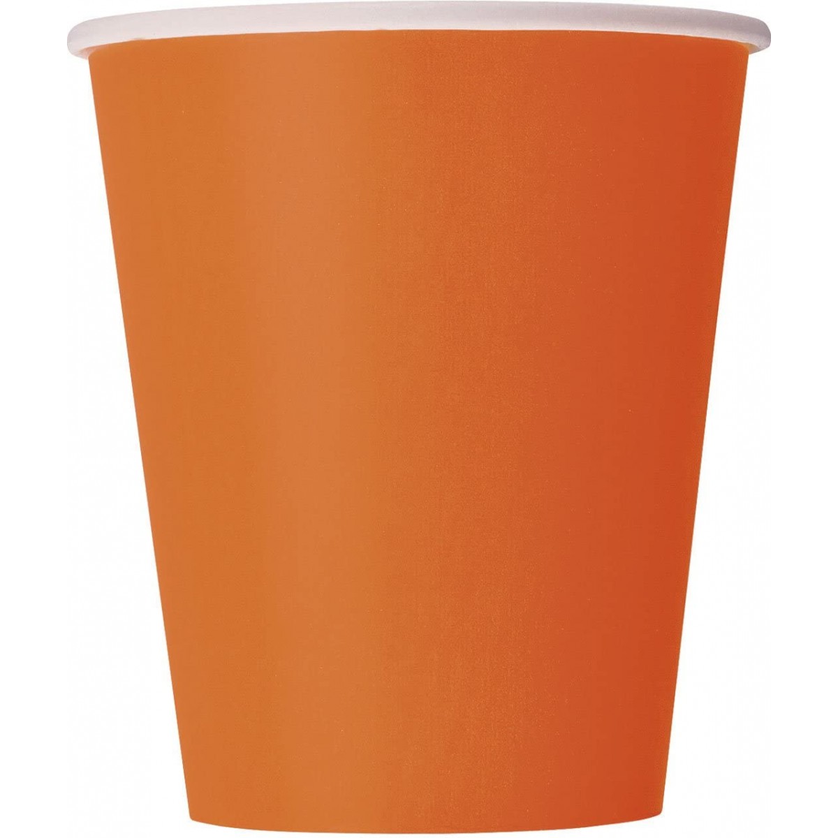 Set di 14 Bicchieri arancioni in cartoncino, da 266 ml, per feste