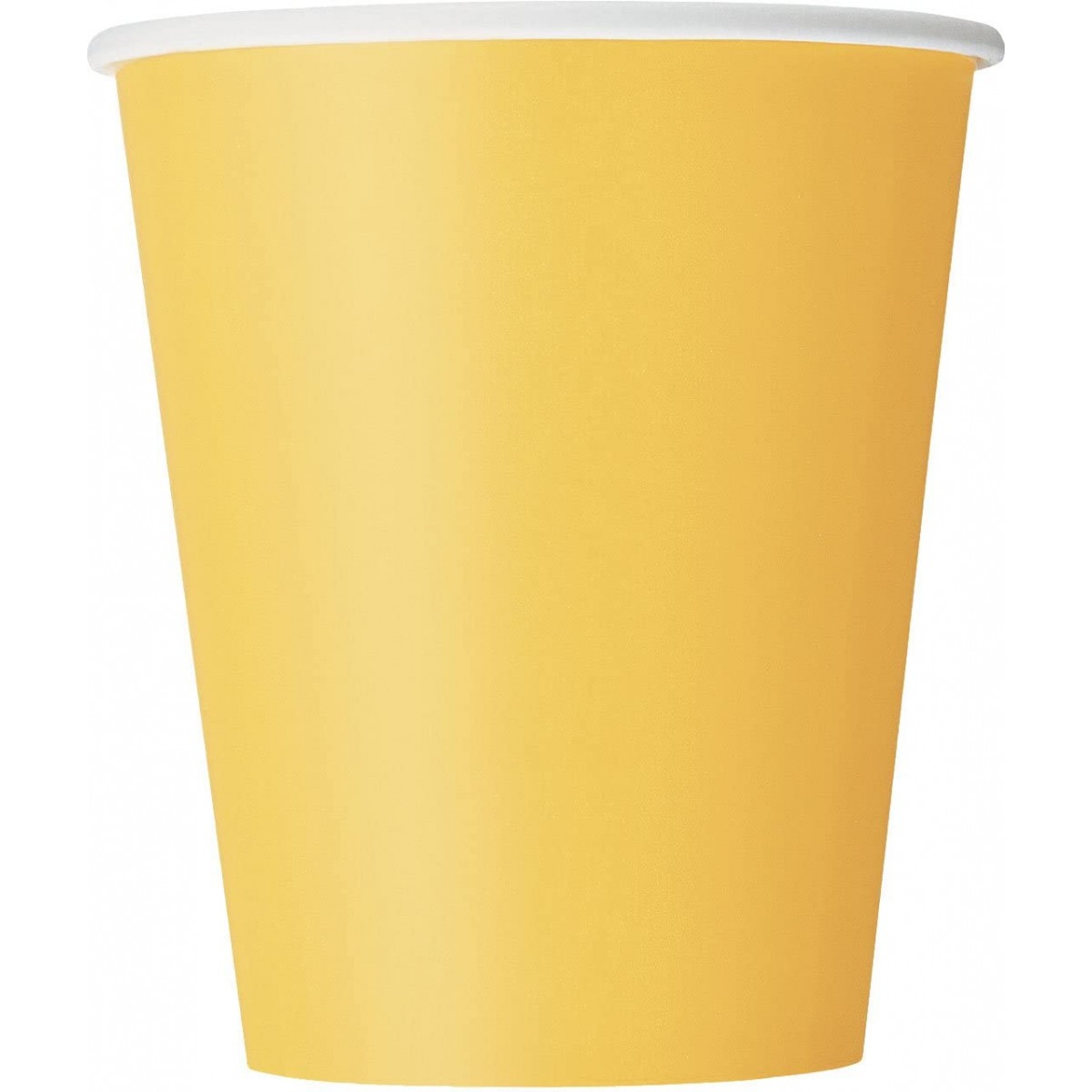 Set di 14 Bicchieri gialli in cartoncino, da 270 ml, per feste