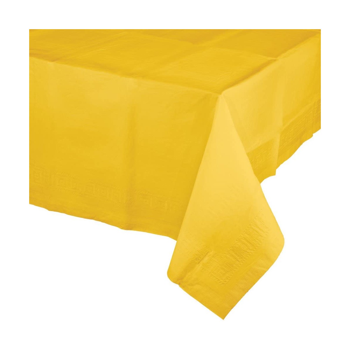 Tovaglia gialla di carta da 137 x 274 cm, accessorio per feste