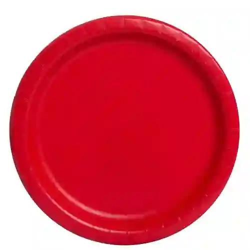 Set da 16 piatti rossi in cartoncino, per feste, da 23 cm