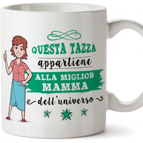 Tazza per la Mamma, in ceramica, con frasi, idea regalo