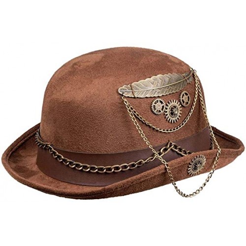 Cappello Chainpunk, con ingranaggi, accessorio per travestimenti