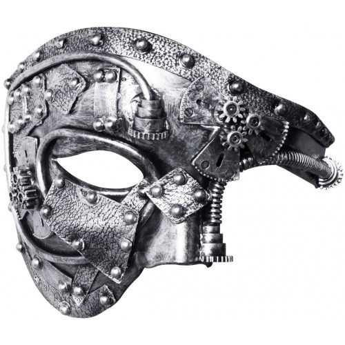 Maschera steampunk fantasma dell’Opera di Venezia, per travestimenti