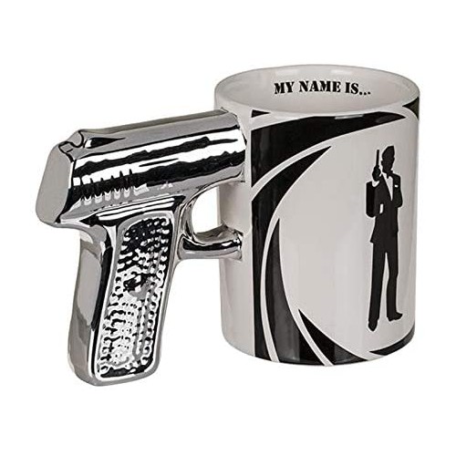 Tazza Agente 007 - James Bind, con manico pistola