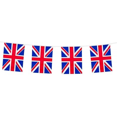Festone bandierine stile British, UK, per feste a tema