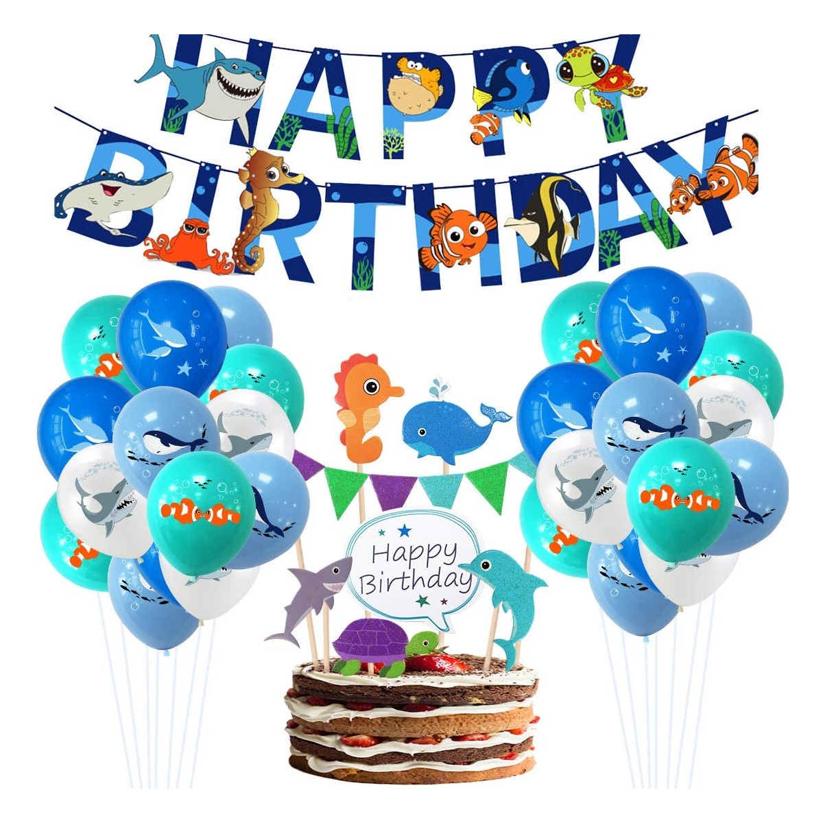 Festa a Tema Giungla JAHEMU Animali Cake Topper Mini Figurine Cupcake Topper per Torta Decorazione per Compleanno 6 Pezzi Baby Shower