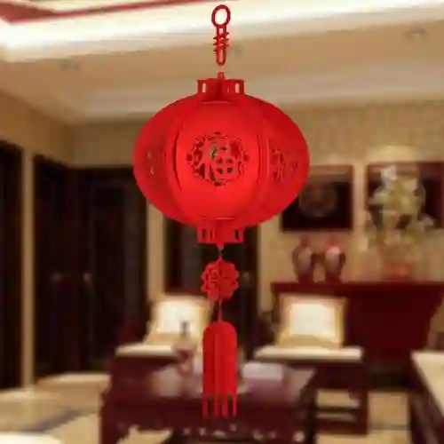 Lanterna rosso ovale per Capodanno Cinese, da 30 cm