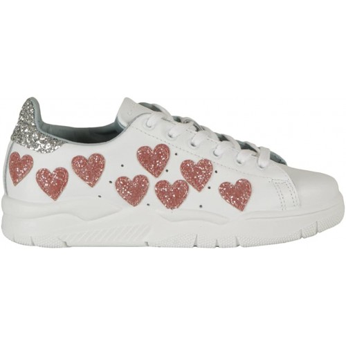 Scarpe sportive Chiara Ferragni - Roger Hearts bianche, sneakers