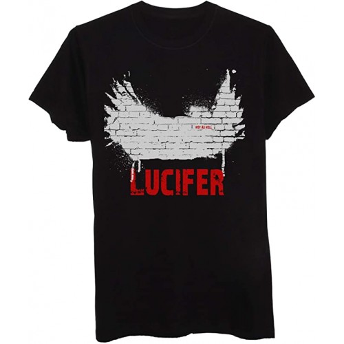 T-Shirt Lucifer Mornigstar Hot As Hell - Serie Netflix