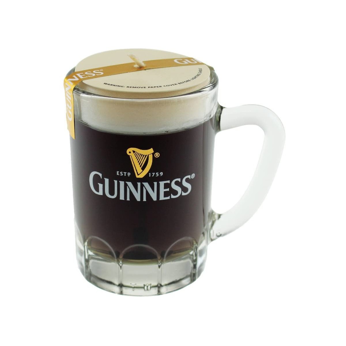 Boccale da birra con candela Guinness , Official Merchandise