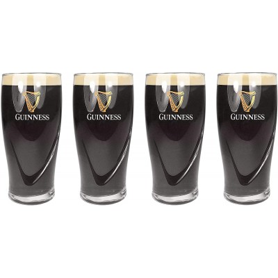 Set di 4 bicchieri da birra Guinness, 1 pinta da 568ml, per pub