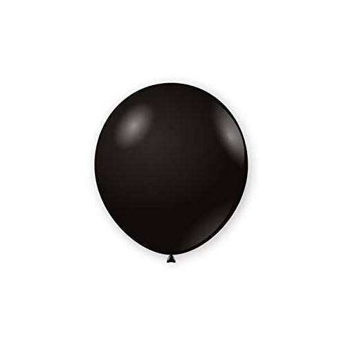 Set da 100 palloncini neri tinta unita, piccoli, da 13 cm