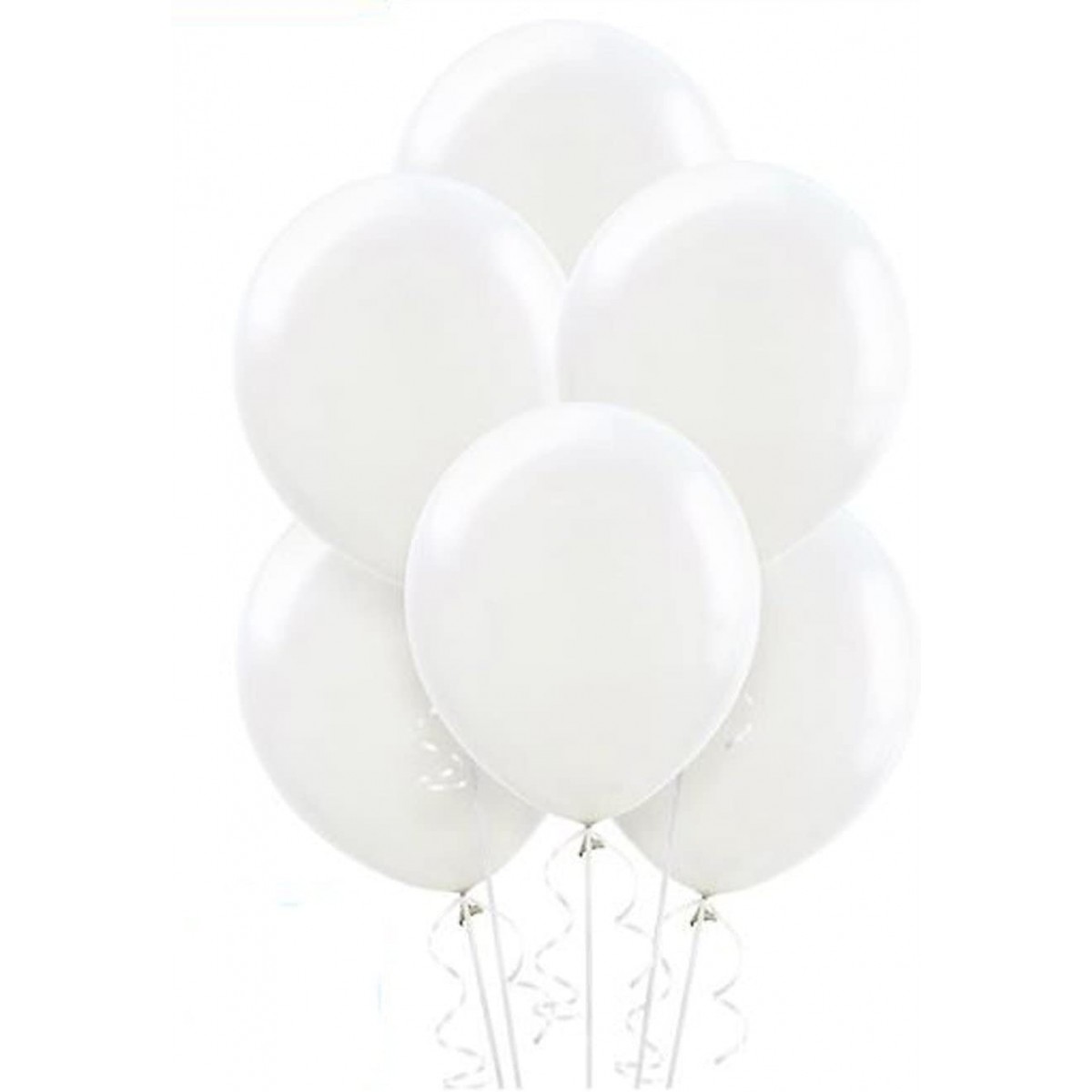 Set da 100 palloncini G90/11 bianchi, da 26 cm, per feste, in lattice