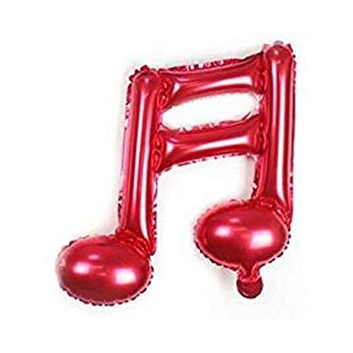 Palloncino Nota musicale rosso, in alluminio, da 45 cm