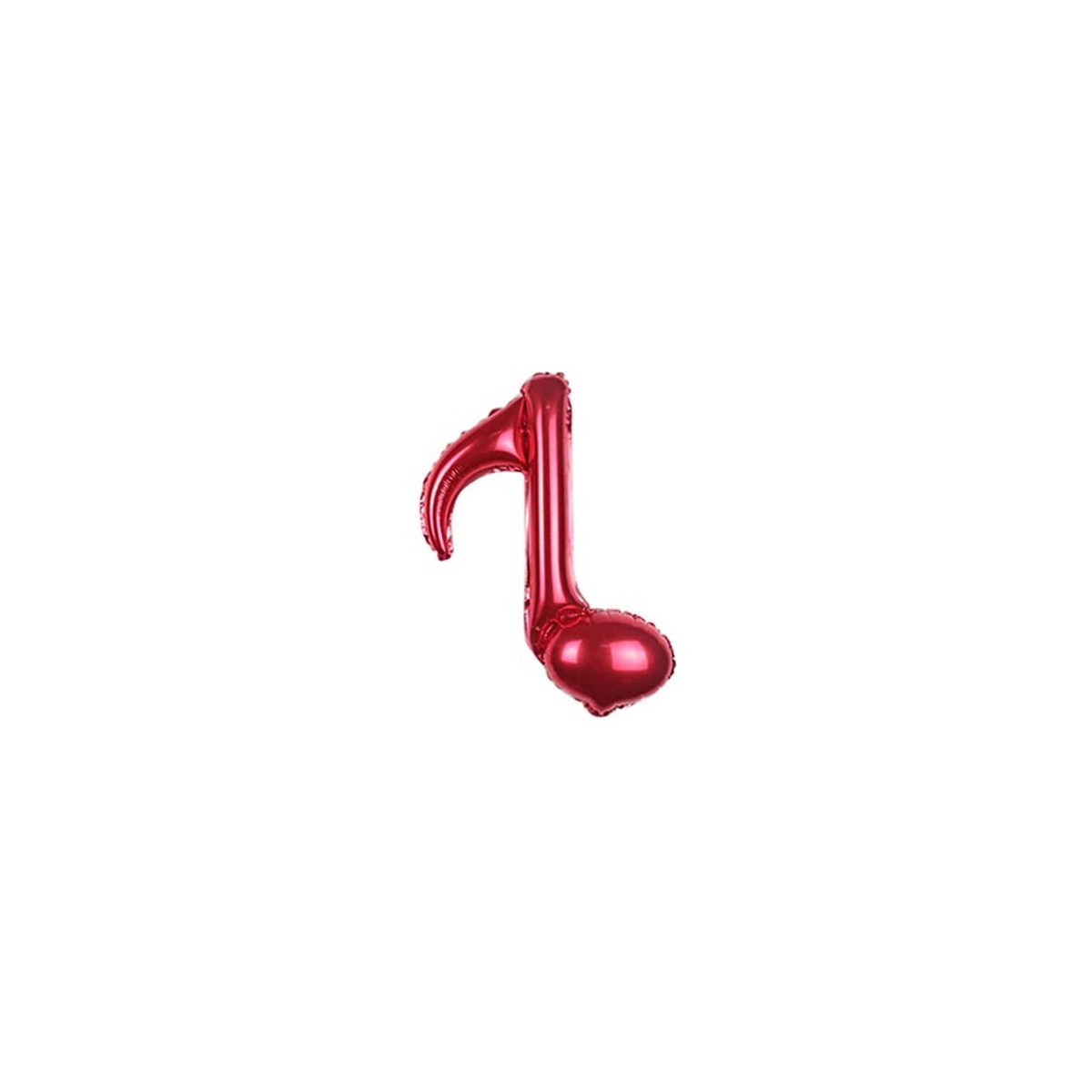 Palloncino rosso Note Musicali, mylar in alluminio da 45 cm