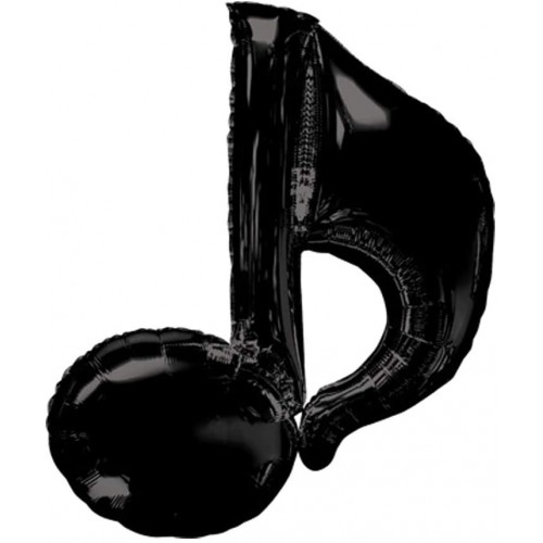 Supershape Nota Musicale, da 88 cm, palloncino nero