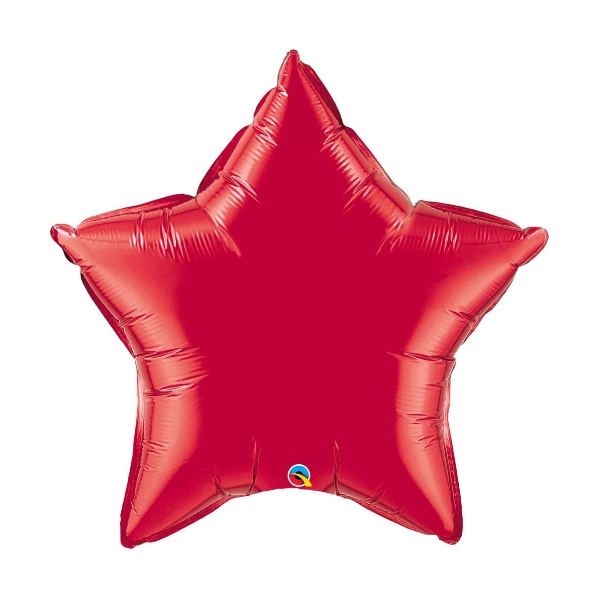 Palloncino rosso forma stella da 50 cm, in lamina, per feste