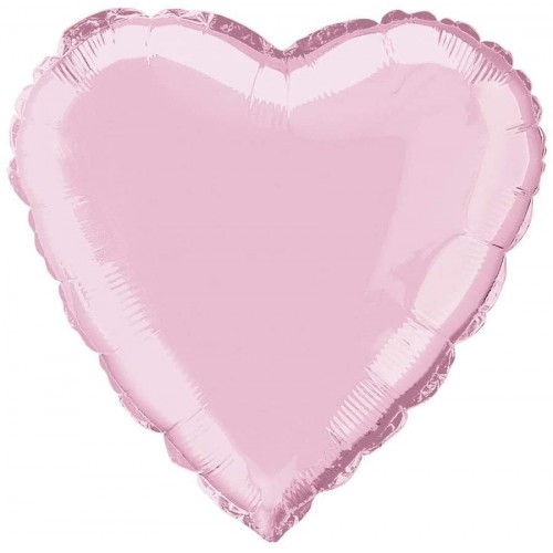 Palloncino rosa forma cuore, foil da 45 cm, in alluminio, per feste