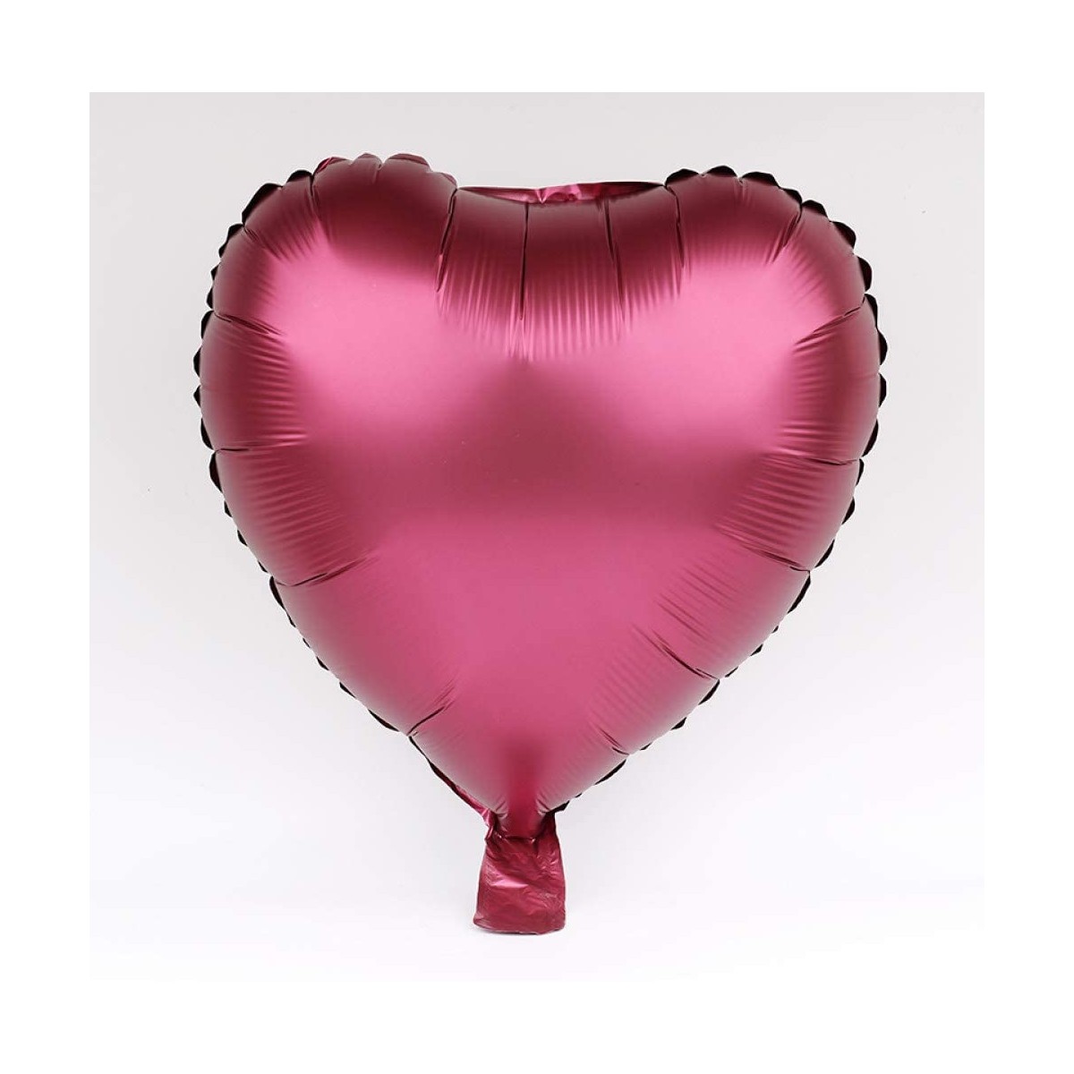 Set da 5 palloncini magenta forma cuore, in lamina, per feste
